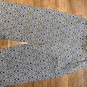 Belted palazzo pants